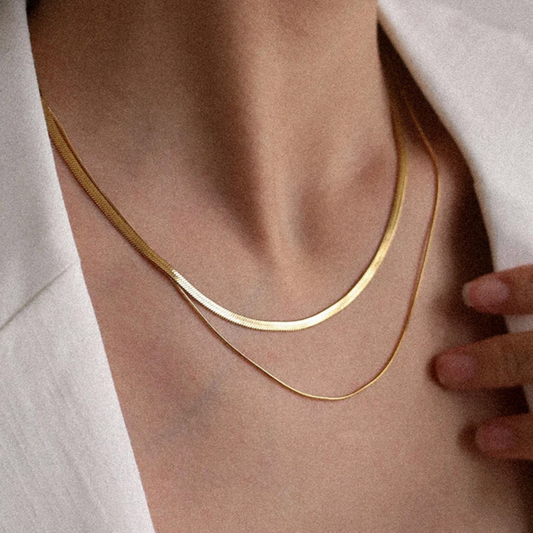 Gemini Herringbone Necklace